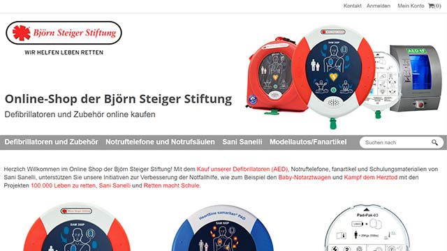 Online-Shop Björn Steiger Stiftung